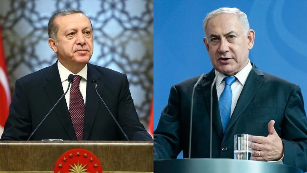 Recep Erdogan and Benjamin Netanyahu