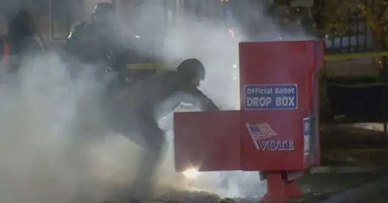 Ballot Boxes Burned Down In Different States In United States