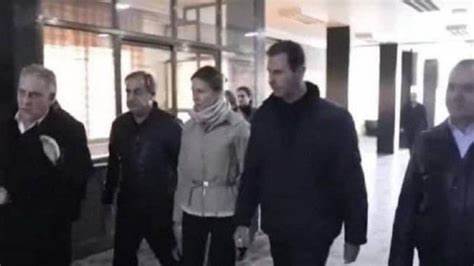 Bashar Assad and his wife arrival in Moscow