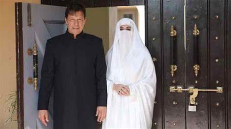 Imran Khan and his wife Bushra Bibi