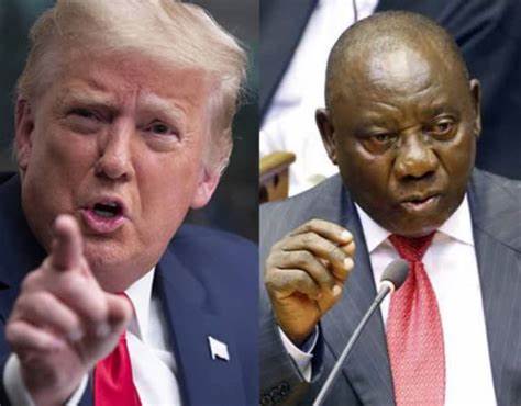 President Trump and President Cyril Ramaphosa